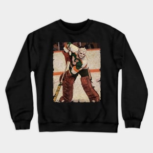 Jim Craig, 1984 in Minnesota North Stars (4,92 GAA) Crewneck Sweatshirt